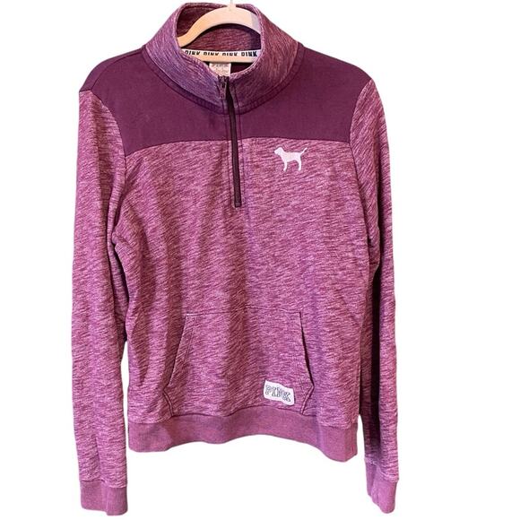 Victorias Secret Sweater Womens Size Medium PINK Gym Lounge Athletic Pullover - Picture 2 of 10